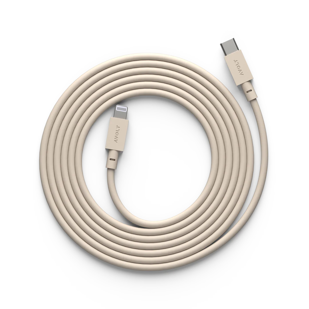Cable 1 USB C to Lightning, Beige 2m