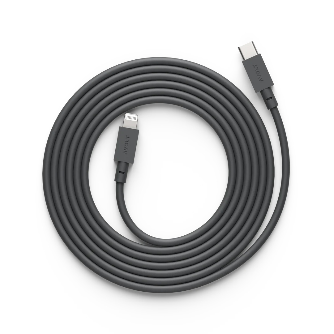 Cable 1 USB C to Lightning, Stockholm Black 2m