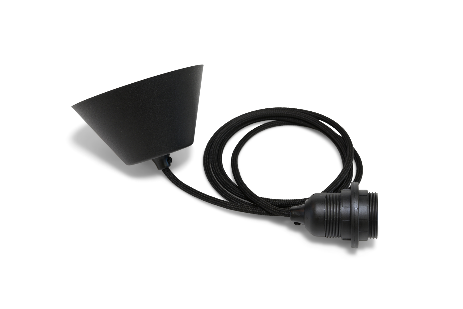 Lampupphäng textil svart TT-09, 2m