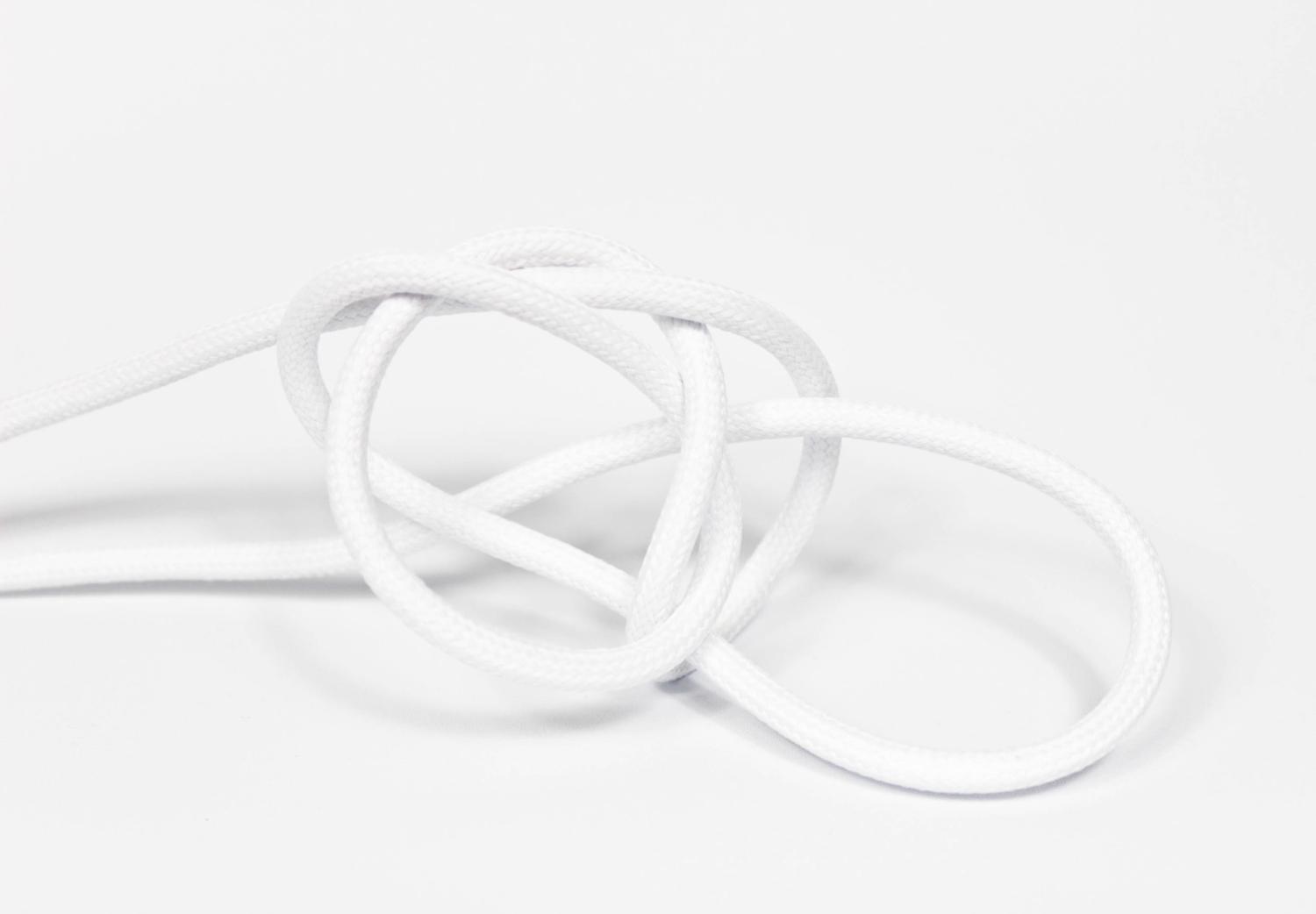 Femdelad kabel vit