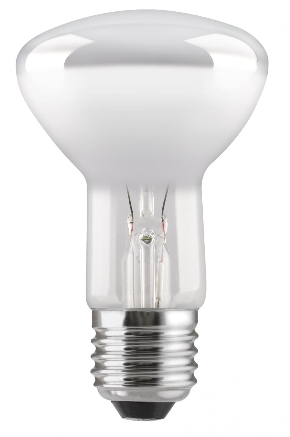 En glödlampa reflektor i R63 med E27 sockel, 25W