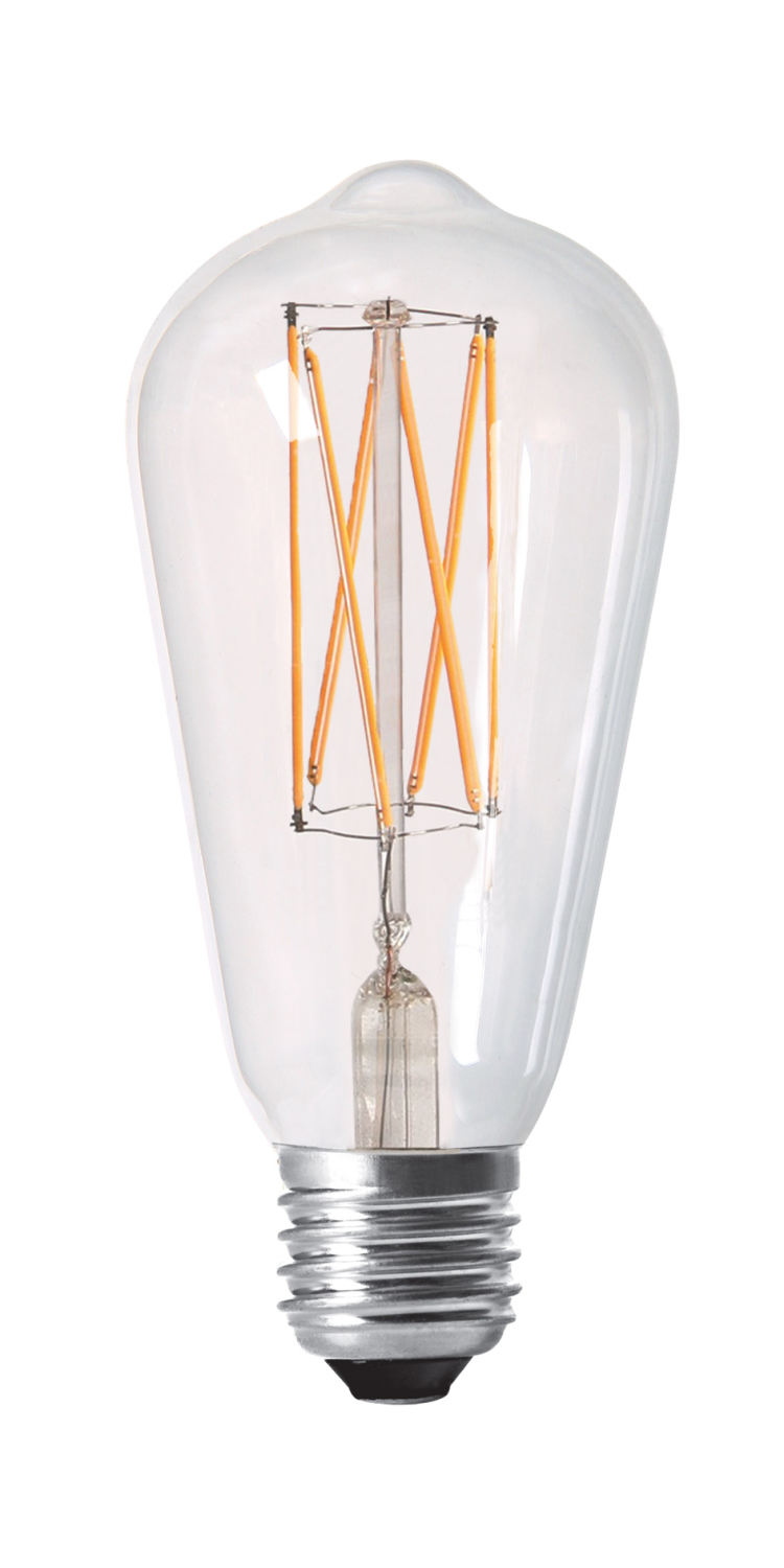 Elect LED Filament Edison Clear 64mm 4W, Dimbar