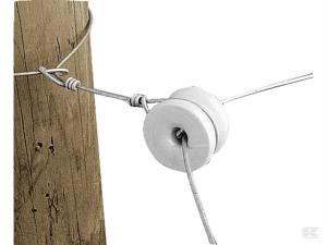 Hörnisolator Porslin rund