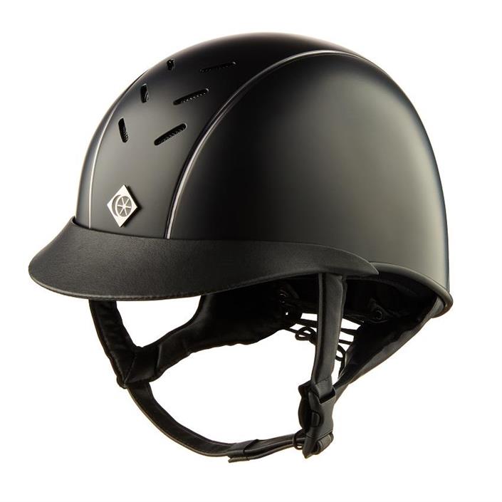 Ridhjälm Ayrbrush Pinstripe Svart/Svartcrome 56