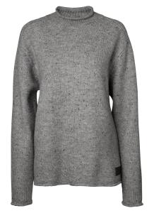 Tröja Crew Pullover Stickad Grey Melange