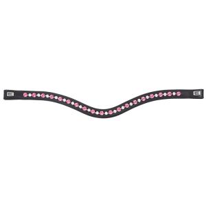 Pannband EQ Rosa/Vit Kristaller Svart