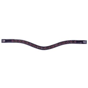 Pannband EQ Lila/Svart Kristaller Svart Ponny