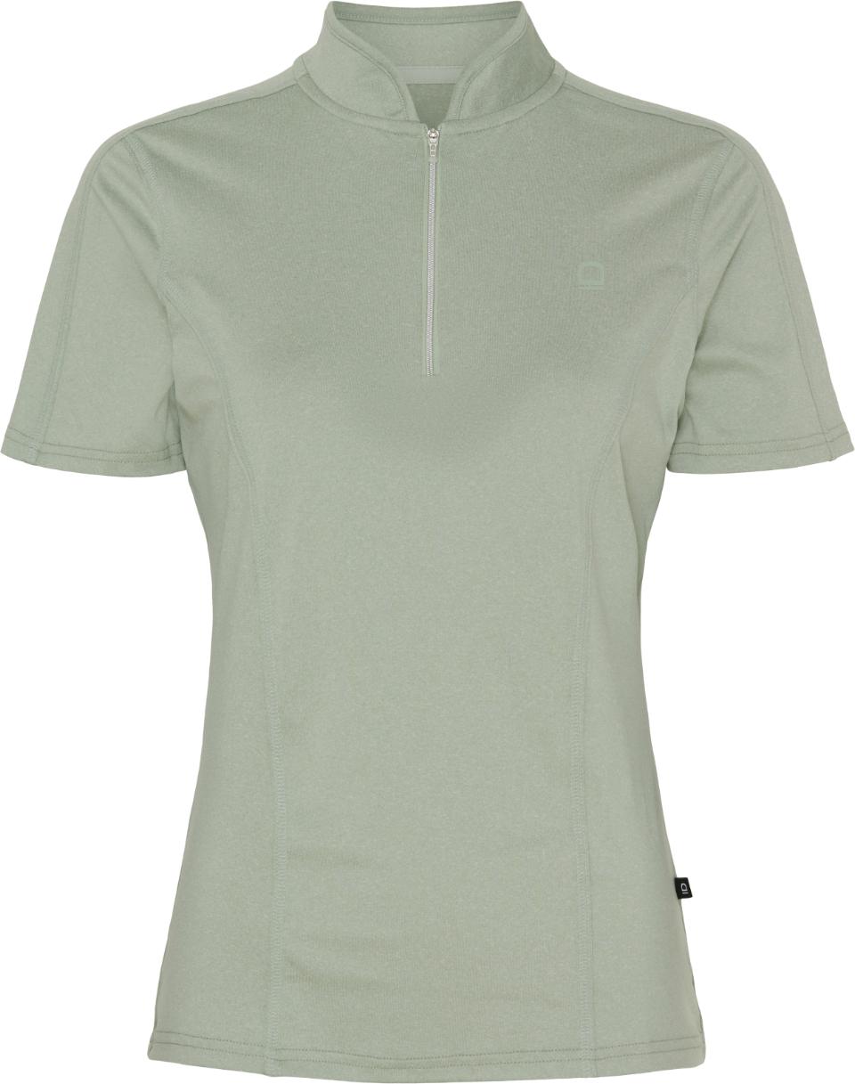 T-Shirt Half-Zip Awesome EQ Sage Green Melange