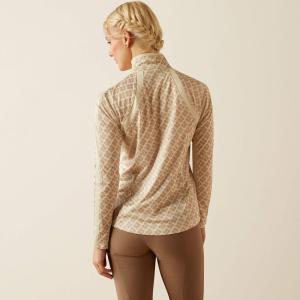 Tröja Sunstopper 3.0 1/4 Zip Almond Milk Poppies