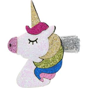 Hårklämma Unicorn Rainbow Glitter