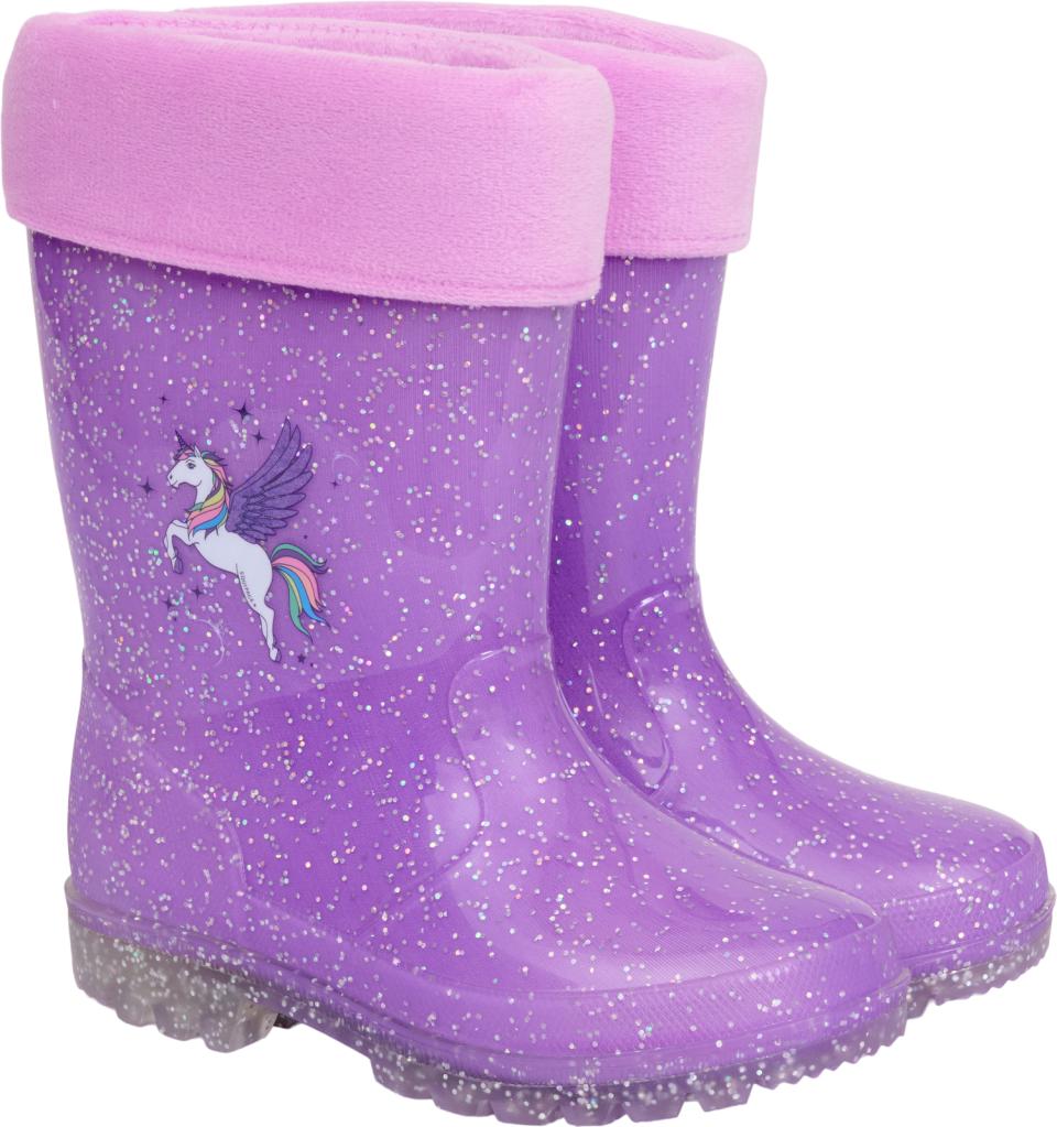 Gummistövel Light EQ Kids Glitter Purple Haze