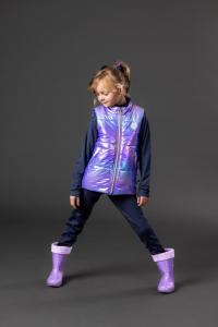 Gummistövel Light EQ Kids Glitter Purple Haze