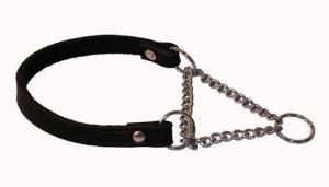 Halvstryp råläder Svart