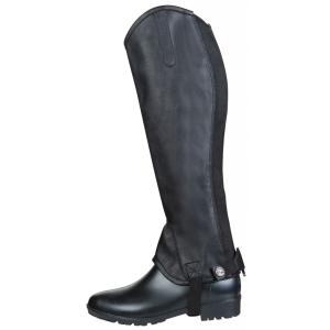 Leggings Plain Konstläder Svart