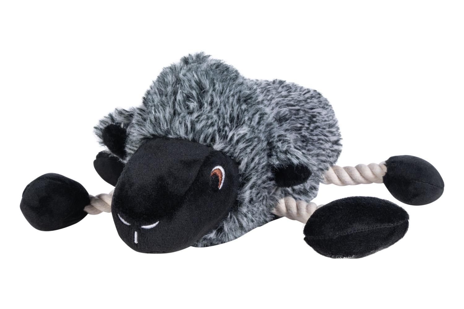 Hundleksak Buddy Sheep Grå/Svart