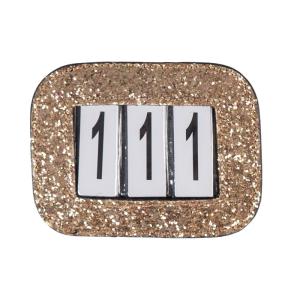 Nummerlapp Horka Glitter Rose Guld