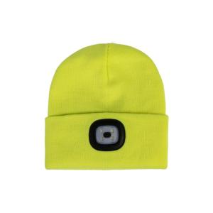 Mössa Beanie Honey Med Lampa Neon Yellow