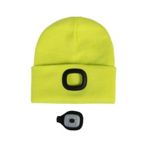 Mössa Beanie Honey Med Lampa Neon Yellow