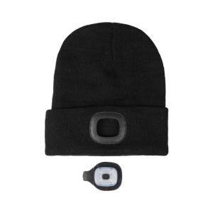 Mössa Beanie Honey Med Lampa Svart