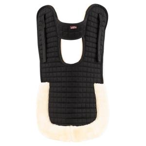 Sadelpad Fårskinn Med Hål För Manke Sv/Natur