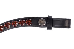 Pannband Amour HKM Svart/Camel