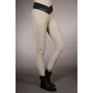 Ridtights Helskodd Grip Limone Grå/Beige