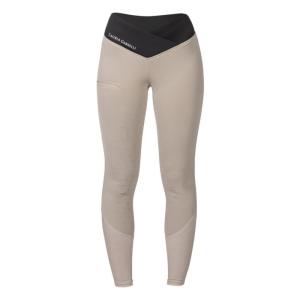 Ridtights Helskodd Grip Limone Grå/Beige