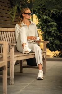 Byxa Limone Ribbad Grey/Beige