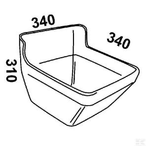 Krubba Grene 111 16l Brun För Spillkant