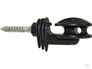 Hörnisolator rep/wire träskruv 10-p