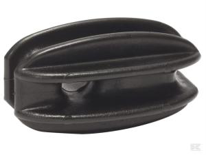 Hörnisolator ägg svart 25-p
