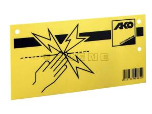 Varningsskylt elstängsel