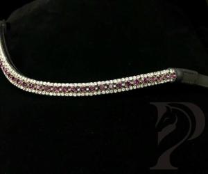 Pannband Pansy Brun/Lila/Clear