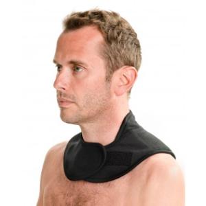 Nackskydd Med Kardborr Human Svart