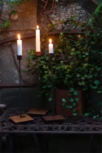 Ljusstake ELD Rönnbär Rost 30cm