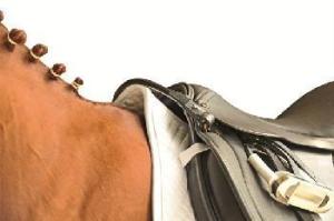 Sadelhandtag Läder HKM Svart