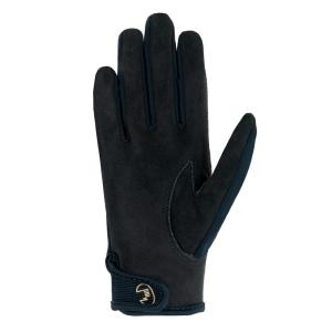 Ridhandske Barn Tryon Roeckl Svart/Guld