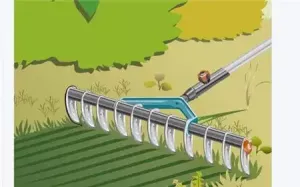 Gräsmatteluftare 35 cm.