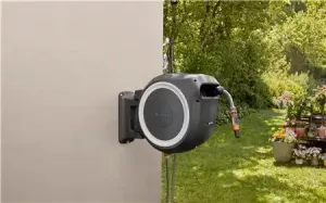 Väggslangbox RollUp XL (35m) Vit med extra bevattningsmunsty