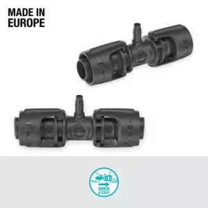 T-koppling reducering 13mm (1/2") - 4,6mm (3/16") (5 st)