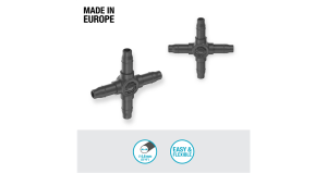 Krysskoppling 4,6 mm (3/16") (10 st)