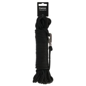 Spårlina flätad Iris Svart 15m