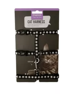 Kattsele-set Star Svart