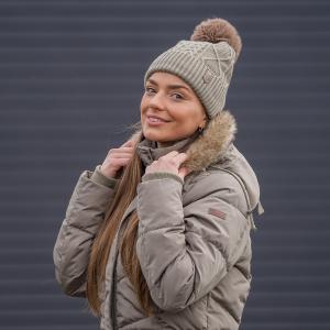 Mössa Stickad Horka Khaki