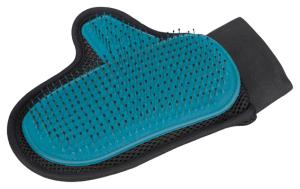 Pälsvårdshandske Höger Stålpiggar Blå 18x24cm