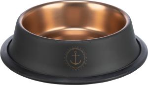 Be Nordic Matskål Rostfri/Gummi Svart/Brons