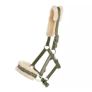 Grimma Med Päls Olive/Creme