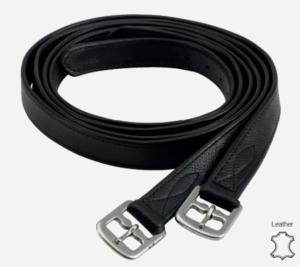 Stigläder Cheval Nylonkärna 21mm Brun