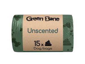 Hundpåse Green Bone Unscented 8 x15st