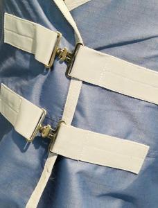 Regntäcke Landäng 600D 0g Blå/Lj.Grå